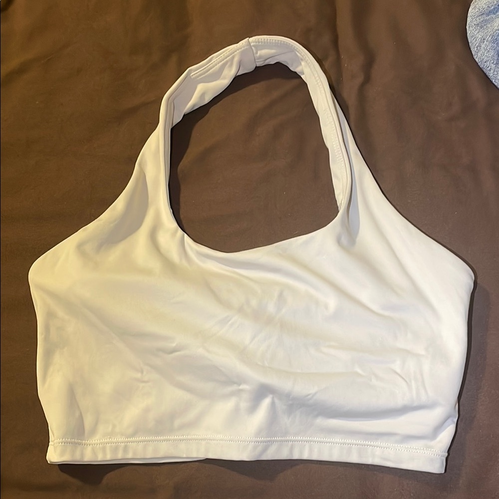 White Halter Bralette